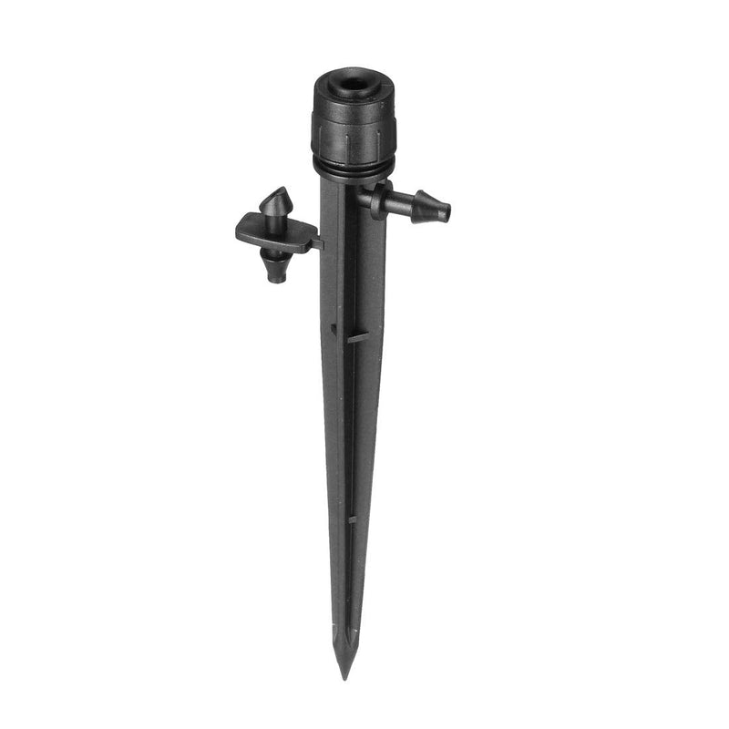 [Australia - AusPower] - uxcell Adjustable Spray Drippers, 360 Degree Micro Emitter Irrigation Watering System, 15 Pcs (Black) 