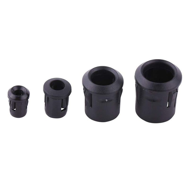 [Australia - AusPower] - 50Pcs LED Lamp Socket Diode Holder Plastic Black Clip Bezel Mount Useful (5mm) 5mm 
