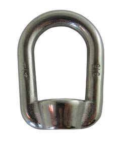 [Australia - AusPower] - US STAINLESS Stainless Steel 316 Type 804 US Shape Lifting Eye Nut 1/4" UNC Marine Grade Pitch of 20 
