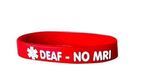 [Australia - AusPower] - Cochlear Implant Medical Alert Band Red Medium (7.09") 