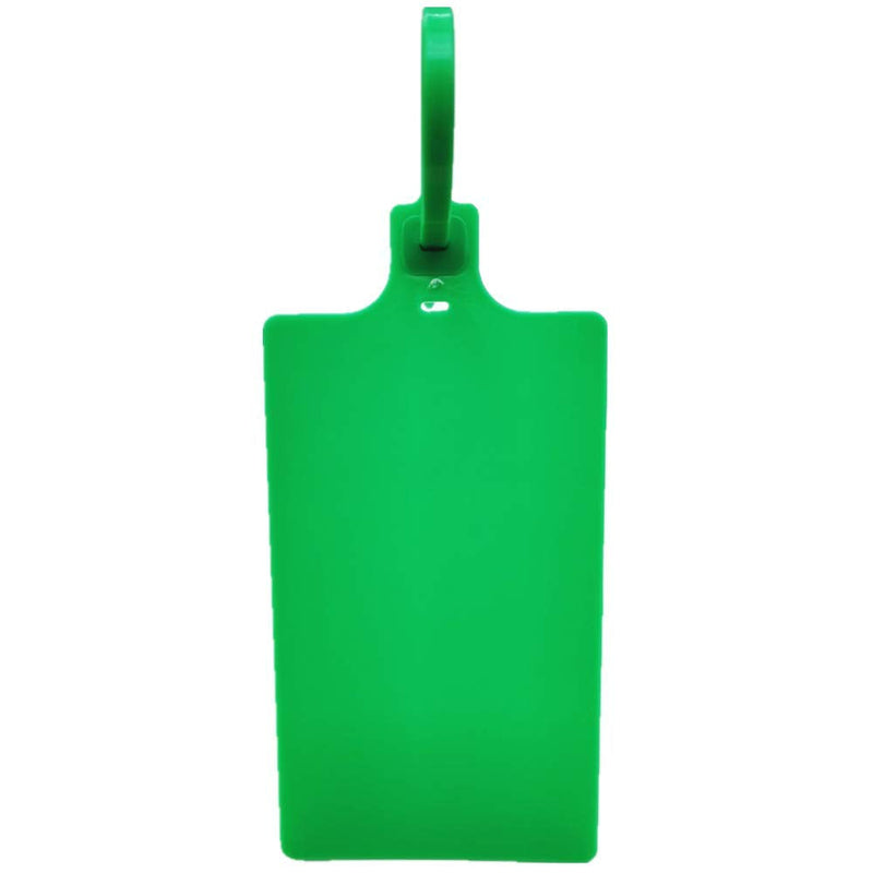 [Australia - AusPower] - Plastic Seals Shipping Tags Logistics Use Big Sign Tie Large Label Tie, 255mm Total Length, Package of 100pcs (Green) Green 