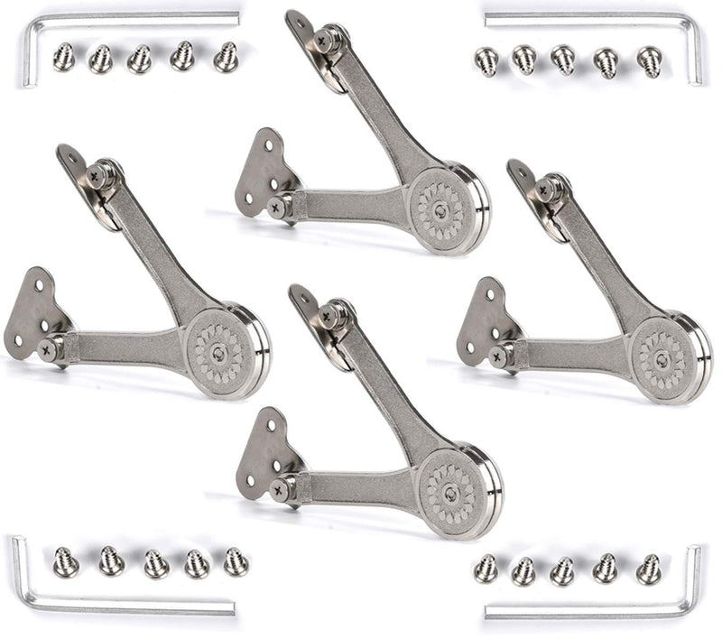 [4-Pack] Heavy Duty Lid Stay Hinges QBOSO Folding Lid Support Hinge,Perfect for Cabinet,Closet,Wardrobe or Toy Box 110 Degree Heavy Duty Style Ferrari 4pcs