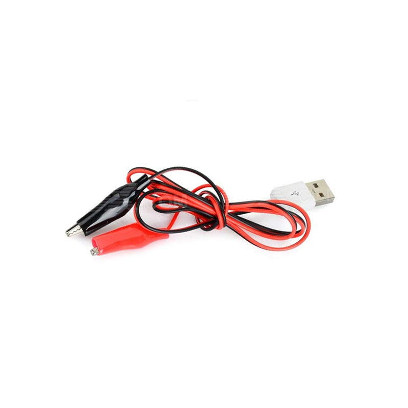 [Australia - AusPower] - Uniquers Alligator Clips to USB Male Test Lead Adapter Cable 50cm (Pack of 2) 