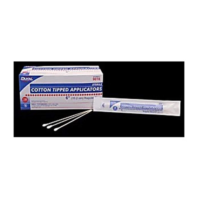 [Australia - AusPower] - Dukal DUK 9026 Cotton Tipped Applicator, Plastic Shaft, Cotton-Tipped, Sterile, 6" Length (Pack of 200) 