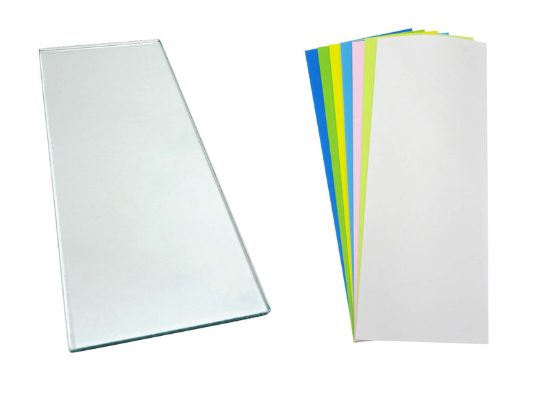 Taytool 279182 Single Sheet 5/16 x 5 x 12 Dead Flat Float Plate Glass with 7 Sheets Lapping Microfinishing Film for Scary Sharp Sharpening System