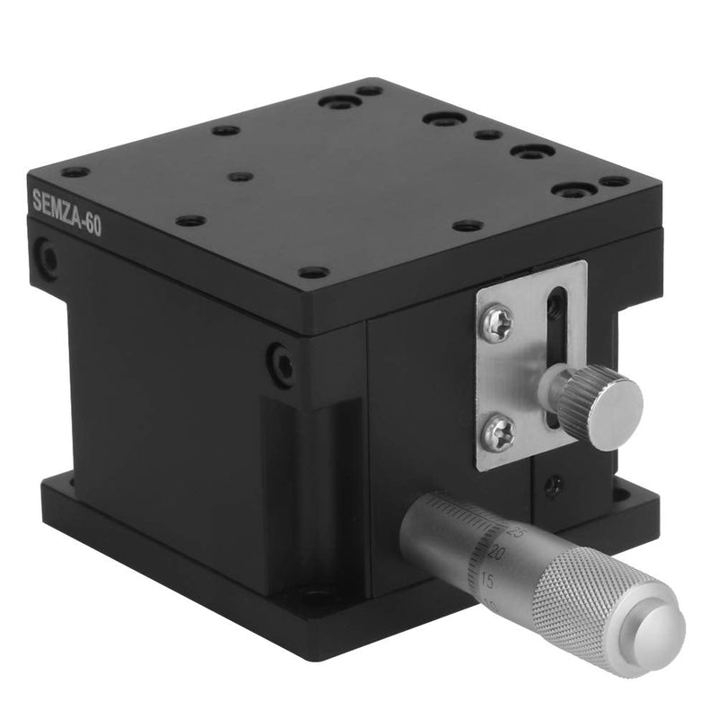 [Australia - AusPower] - Jectse Manual Z Linear Stage,Micrometer Fine Tuning Bearing Slide Table,Precision Trimming Cross Roller Z-axis Linear Position Stage 2.4 * 2.4in,for Precision Inspection, Equipment 