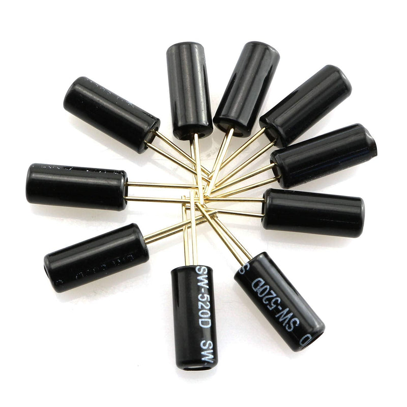 [Australia - AusPower] - Tegg 10PCS SW-520D Metal Ball Switch Angle Tilt Vibration Shaking Switch for Arduino Raspberry Pi DIY 