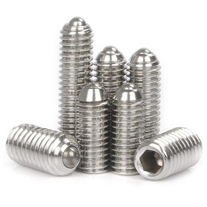 [Australia - AusPower] - M5 x 12mm Stainless Steel Hex Socket Spring Ball Point Grub Screws 20pcs M5 x 12mm 