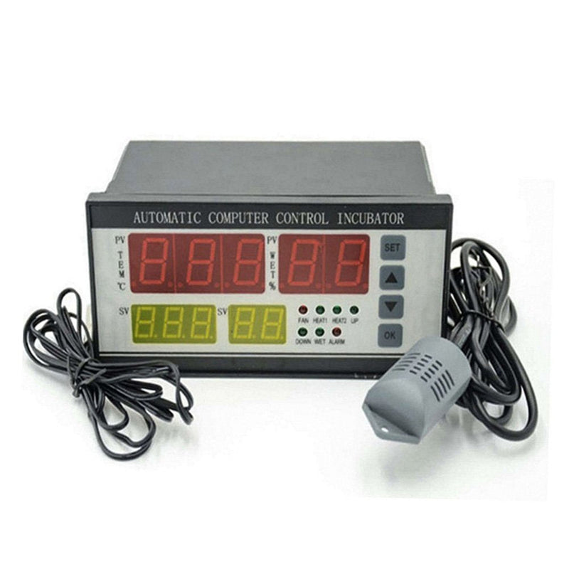 [Australia - AusPower] - XM-18 Egg Incubator Temperature Controller Thermostat Full Automatic Control System Egg Incubator Machine with Temperature Humidity Sensor Probe (220V) 220v 