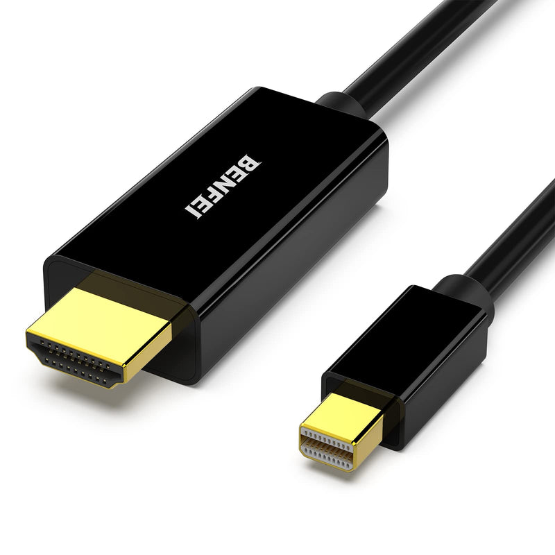 [Australia - AusPower] - BENFEI Mini DisplayPort to HDMI Cable, Mini DP to HDMI 15 Feet Cable (Thunderbolt Compatible) with MacBook Air/Pro, Surface Pro/Dock, Monitor, Projector Black 1 