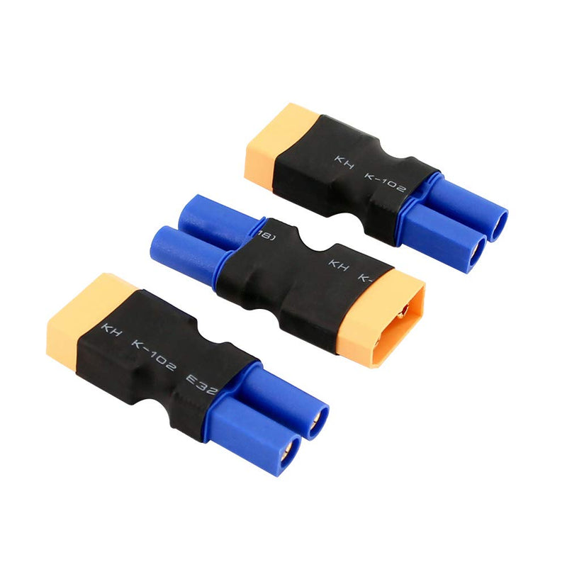 [Australia - AusPower] - BDHI 3pcs XT90 / XT-90 Male to EC5 Female Connector Adapter - Heavy Duty Adapter(B02-3) 