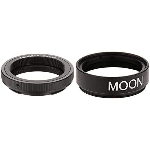 Celestron 93402 T-Ring for 35 mm Nikon Camera (Black) & 1.25" Moon Filter