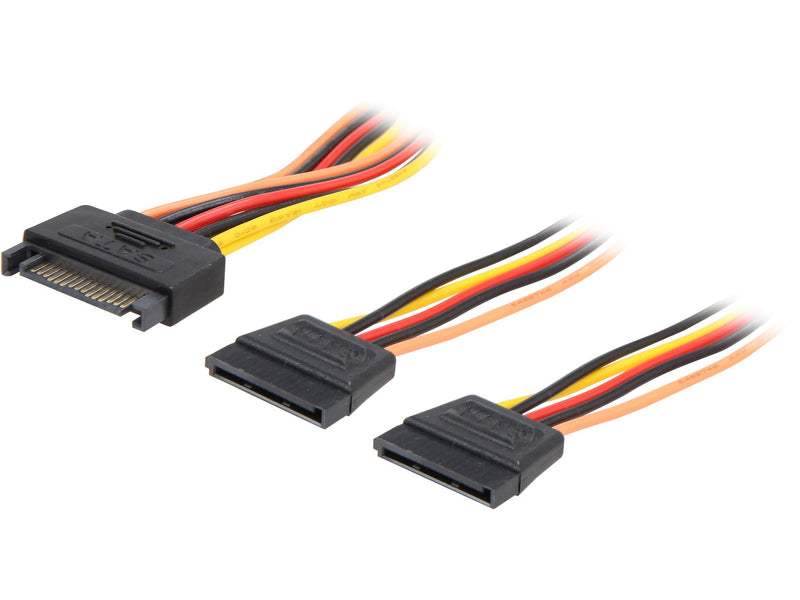 [Australia - AusPower] - Rosewill RCSC-18012 6" SATA Power Y Splitter Cables Male to Female 