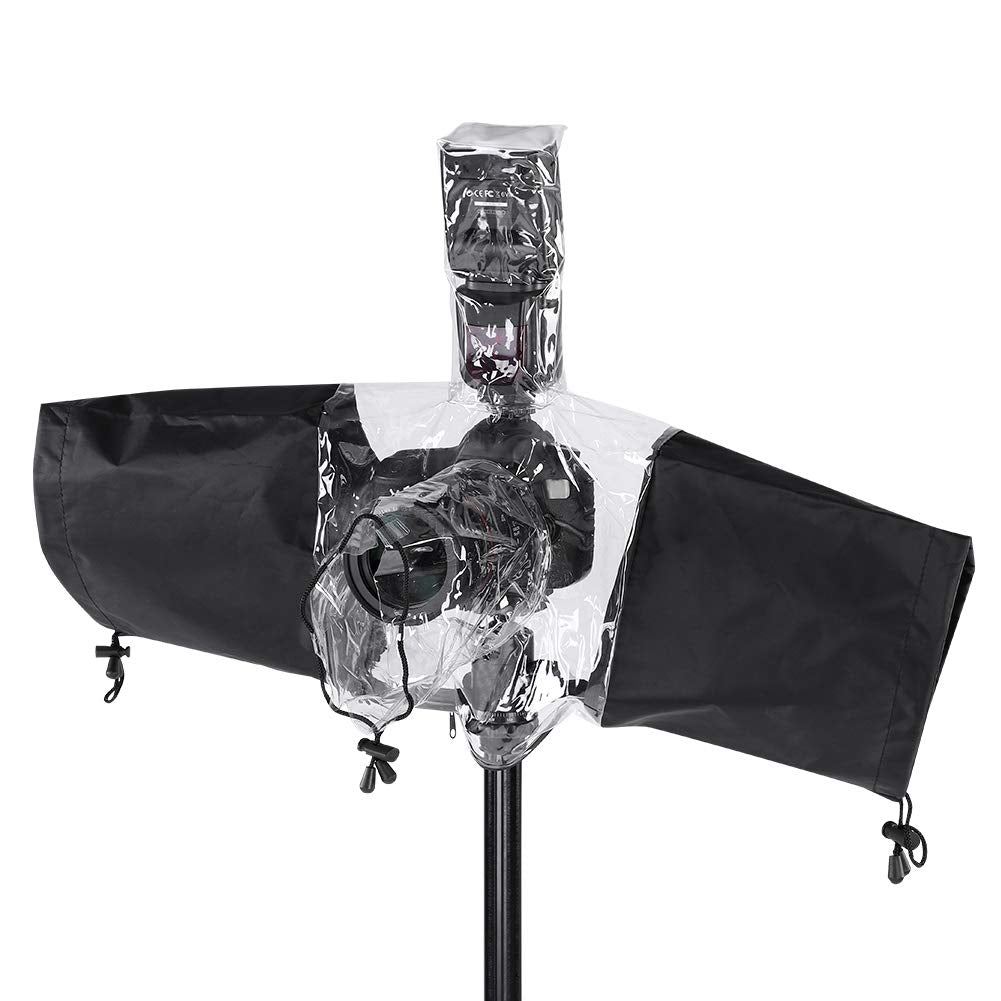 [Australia - AusPower] - DSLR Camera Rain Cover Rainproof Protector Coat Sleeve for DSLR Camera Flashlight 