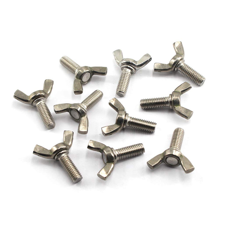 [Australia - AusPower] - M5x8 Wing Bolt 304 Stainless Steel Butterfly Screw Bolt (Pack of 30) M5x8 