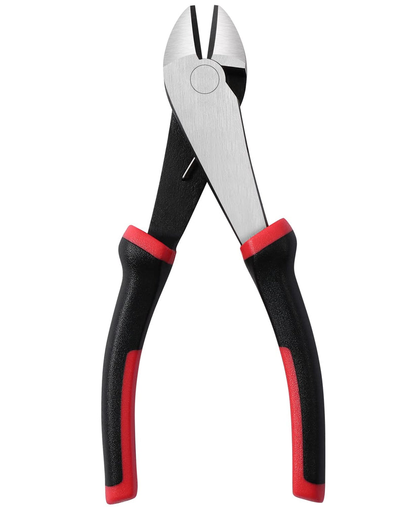 [Australia - AusPower] - IGAN 7-inch Wire Cutters, Spring-loaded Side Cutters Dikes, Ultra Tough and Durable Diagonal Cutting Pliers in CRV Steel, Heavy Duty Cutting Pliers for Electrical, Artificial Flowers and Homes 7''x1 