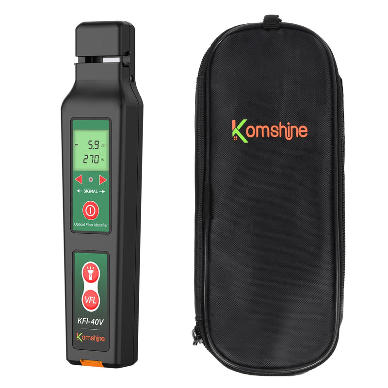 [Australia - AusPower] - Fiber Optical Live Identifier Komshine Classic KFI-40V Identifies Dominant Traffic Direction Indicator Multi in one Chuck 0.25/0.9/2.0/3.0mm FTTH Tool Low False Detection Telecom Maintenance CATV 