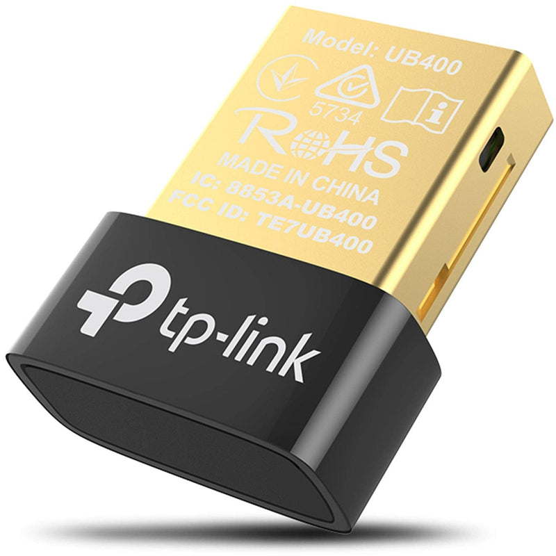 [Australia - AusPower] - TP-Link USB Bluetooth Adapter for PC, Bluetooth 4.0 Dongle Receiver, Plug & Play, Nano Size, EDR & A2DP Technology, Supports Windows 11/10/8.1/8/7/XP for Desktop, Laptop, PS4/ Xbox Controllers (UB400) 