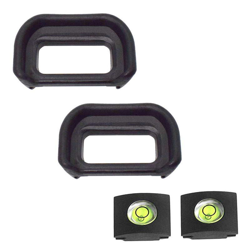 [Australia - AusPower] - Eyepiece Eyecup Viewfinder Eye Cup for Sony Alpha A6500 A6400 A6600 Camera for viewfinder (2-Pack),ULBTER FDA-EP17 Eyepiece Eye Cup with Hot Shoe Cover (FAD-EP17) 