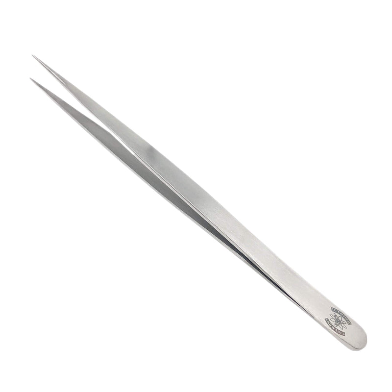 [Australia - AusPower] - High Precision Stainless Steel Lab Forceps with Long Straight Very Fine Tip (5.5 in.) 