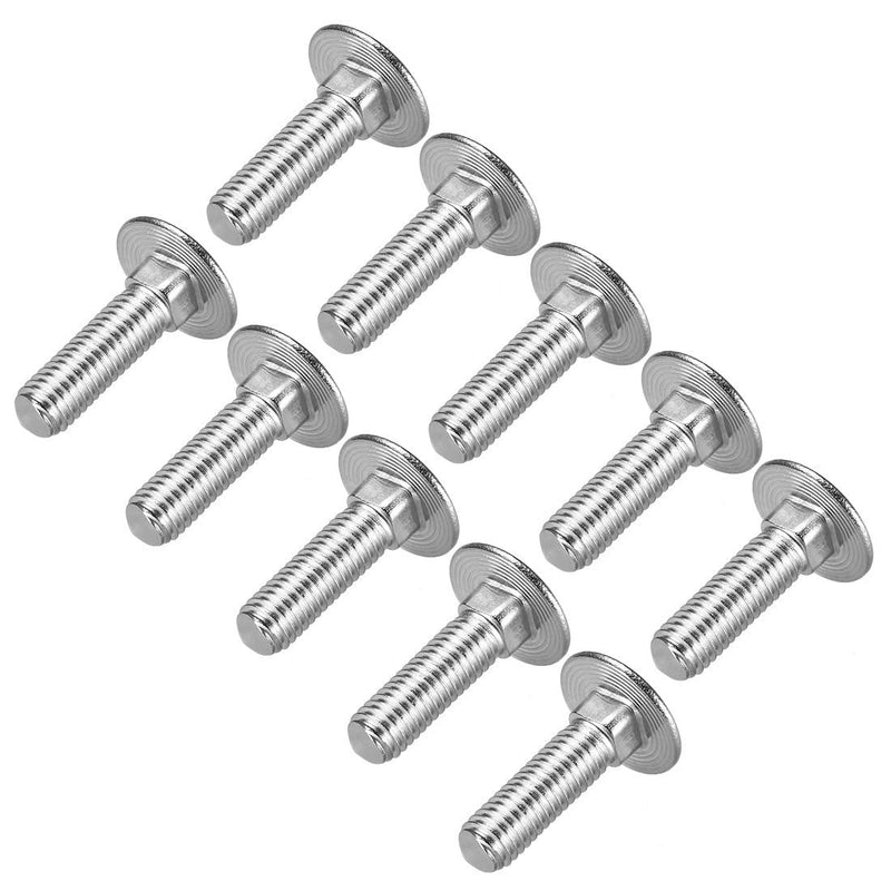 [Australia - AusPower] - uxcell Carriage Bolts, Neck Carriage Bolt, Round Head Square Neck 304 Stainless Steel M8x25mm 12pcs 12 