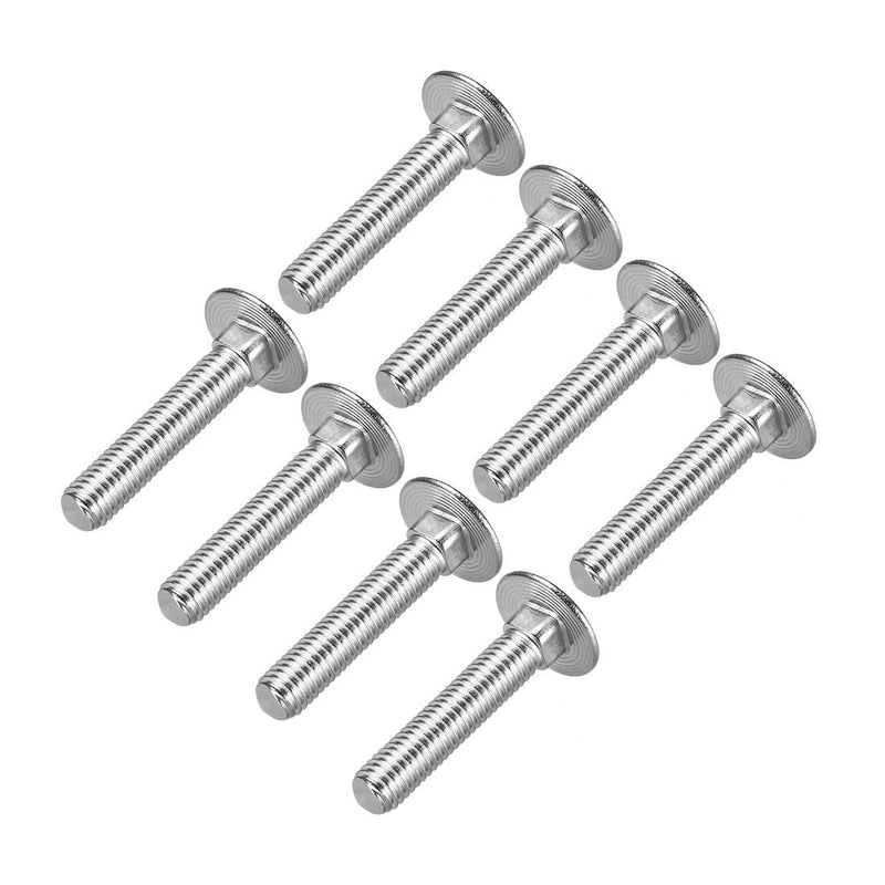 [Australia - AusPower] - uxcell Carriage Bolts, Neck Carriage Bolt, Round Head Square Neck 304 Stainless Steel M8x50mm 8pcs 8 