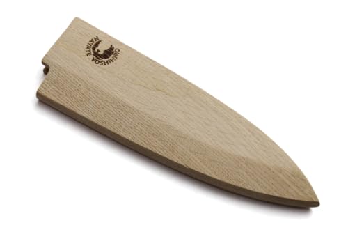Yoshihiro Magnetic Oak Wooden Saya Cover for Deba, 6.5 inch (165mm) 6.5"