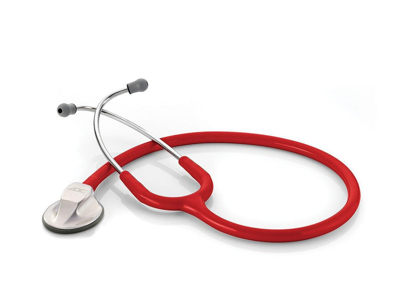 [Australia - AusPower] - ADC Adscope 615 Platinum Sculpted Clinician Stethoscope with Tunable AFD Technology, Lifetime Warranty, Red 