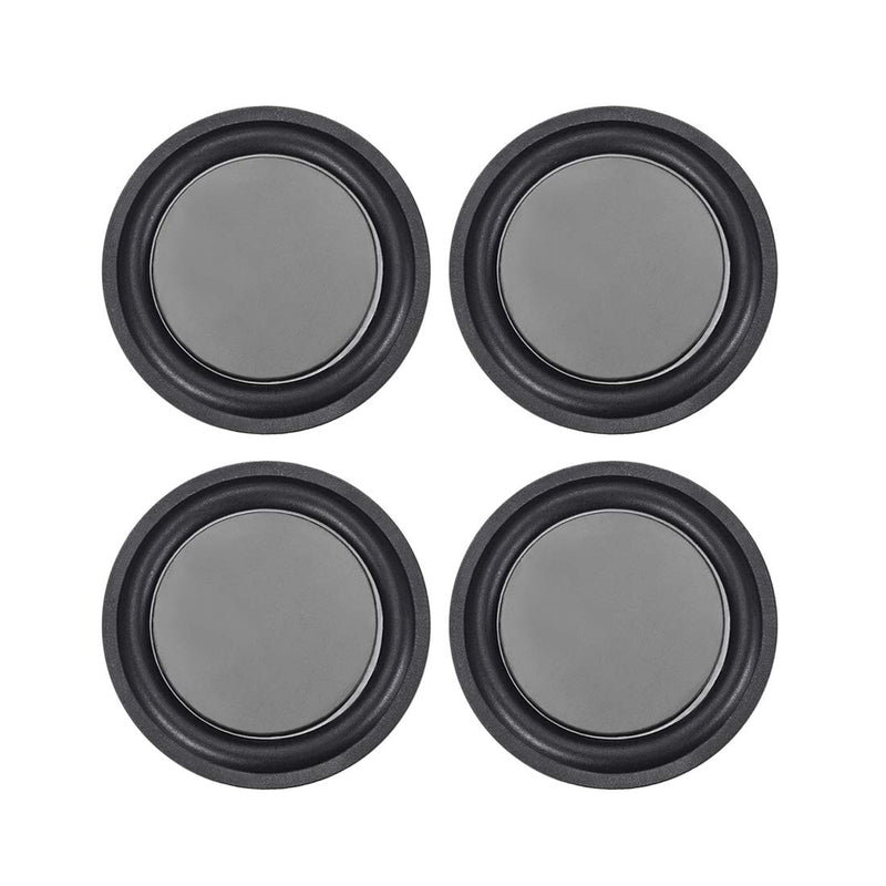 [Australia - AusPower] - uxcell 4Pcs 2.5" 67mm Bass Speaker Passive Radiator Auxiliary Rubber Vibration Plate Subwoofer DIY Repair 
