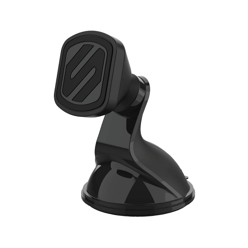 [Australia - AusPower] - Scosche MMWSM-XCES0 MagicMount Select Magnetic Phone, GPS, or Tablet Suction Cup Car Cell Phone Holder, 360 Degree Adjustable Head, StickGrip Suction Cup Phone Car Mount, Black 1 Pack Magnetic - Window / Dash Suction 