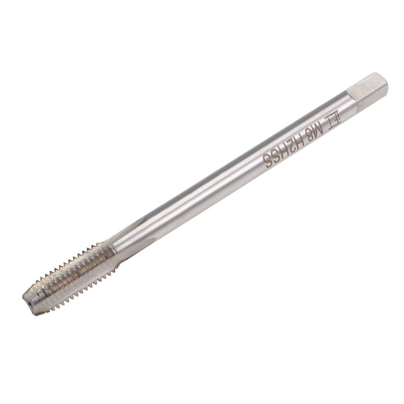 [Australia - AusPower] - uxcell Metric Thread Tap M8 x 1.25 H2 100mm Extra Long Straight Flute Screw Thread Milling Machine Taps Threading Tapping Repair Tool M8 x 1.25 x 100mm 