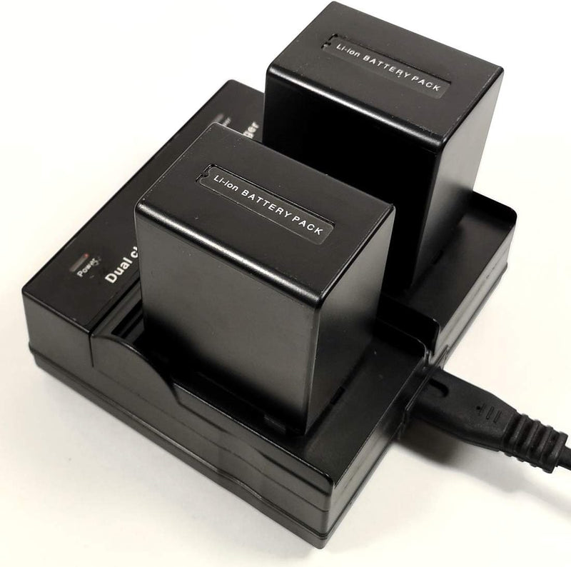 [Australia - AusPower] - 2-Pack NP-FH70 Battery and LCD USB Charger for Sony NP-FH30, NP-FH50, NP-FH60, FH70, NP-FH90 NP-FH100 and Sony HandyCam DCR-DVD650, DCR-HC20, SX40, SX60, HDR-CX100, TG5, CX500 