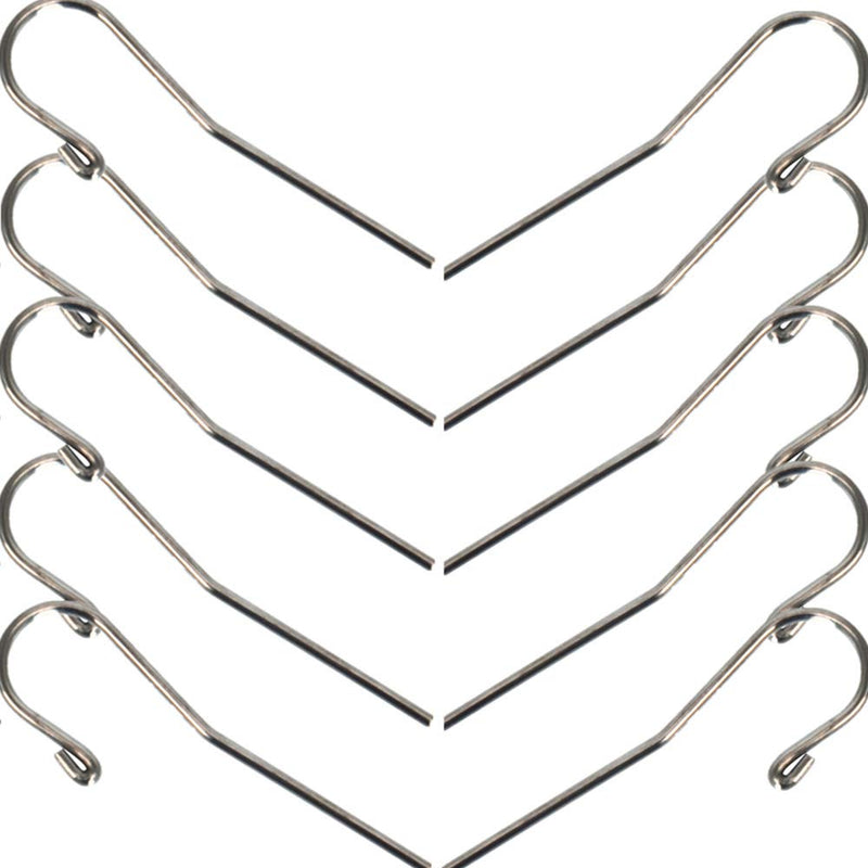 10Pcs Dental Lip Hooks for Apex Locator, Stainless Steel Tester Endo Instrument Tools Used for Dental Clinic, Lab Equipment - Acid and Rust Resistance|2 mm