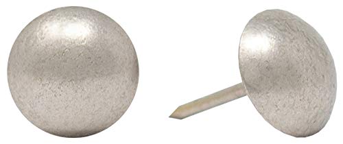 [Australia - AusPower] - Premium Upholstery Tacks, Nailhead Decorative Trim for Furniture, 5/8" Diameter, 100 Nails (Pewter Nickel) Pewter Nickel 