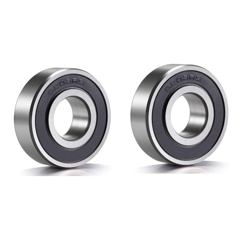 [Australia - AusPower] - 6203-RS Sealed Bearing - 17x40x12 - Lubricated - Chrome Steel (2 PCS) 6203-RS-2Pcs 