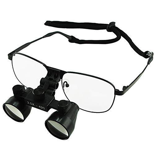 [Australia - AusPower] - 3.5X Magnification Loupes, Galilean Style Titanium Frame, 420mm Distance 