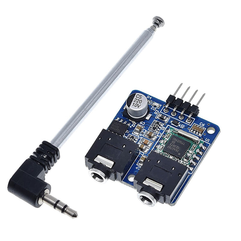 [Australia - AusPower] - 76-108MHZ 5V TEA5767 FM Stereo Radio Module + Cable Antenna 