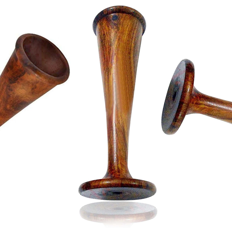 [Australia - AusPower] - Wooden Pinard Stethoscope, Beech Wood, For Midwives, Ear Trumpet (Dark) 