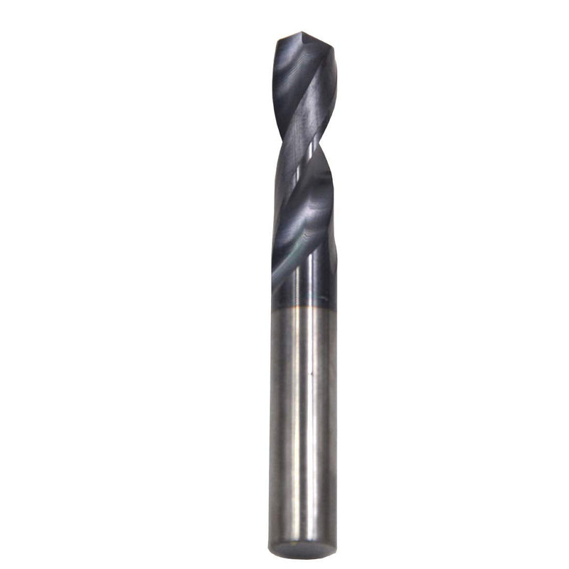 Yeshfit 1/4 Dia,Micro Solid Tungsten Carbide Coated Tip Twist Drill Bits for Stainless Steel,Hardened Steel CNC Metal Drilling (1/4x2, for Steel) 1/4x2