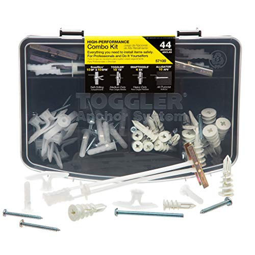 TOGGLER 44-Piece Drywall Anchor Kit with Toggle Bolts