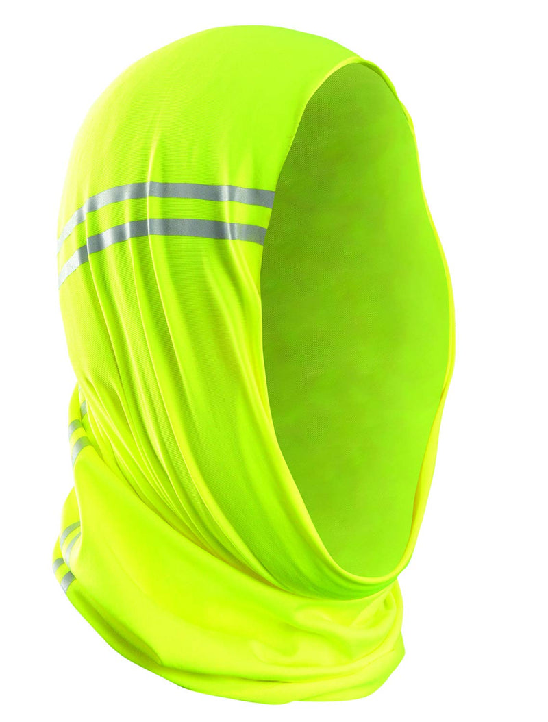 OccuNomix High Visibility Wicking & Cooling Head Gaiter with Reflective Tape, Yellow