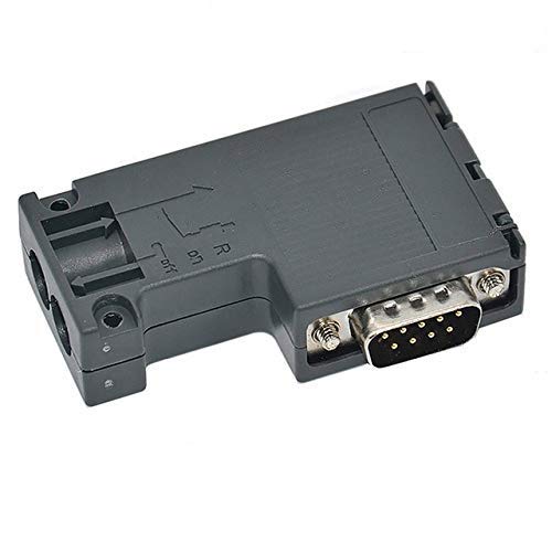 [Australia - AusPower] - Washinglee Profibus DP Bus Connector for Siemens 6ES7972-0BA12-0XA0 Replacement, 90 Degree, Without Programming Connector, Black (90°+ No PG Port) 90°+ No PG Port 