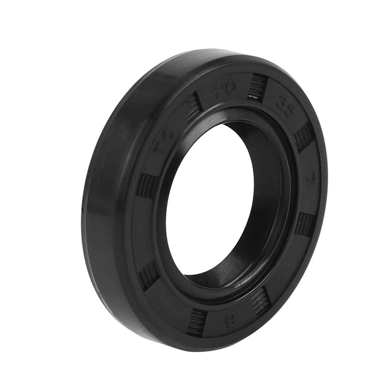 [Australia - AusPower] - X AUTOHAUX 20mm X 35mm X 7mm Rubber Double Lip TC Oil Shaft Seal 20x35x7mm 