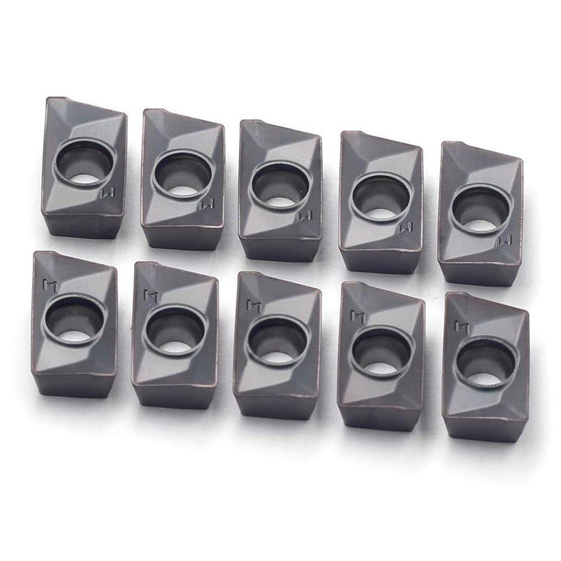 [Australia - AusPower] - OSCARBIDE Carbide Inserts APKT1604 TiAlN Coated Indexable Milling Inserts APKT Style,10 Piece/Box 