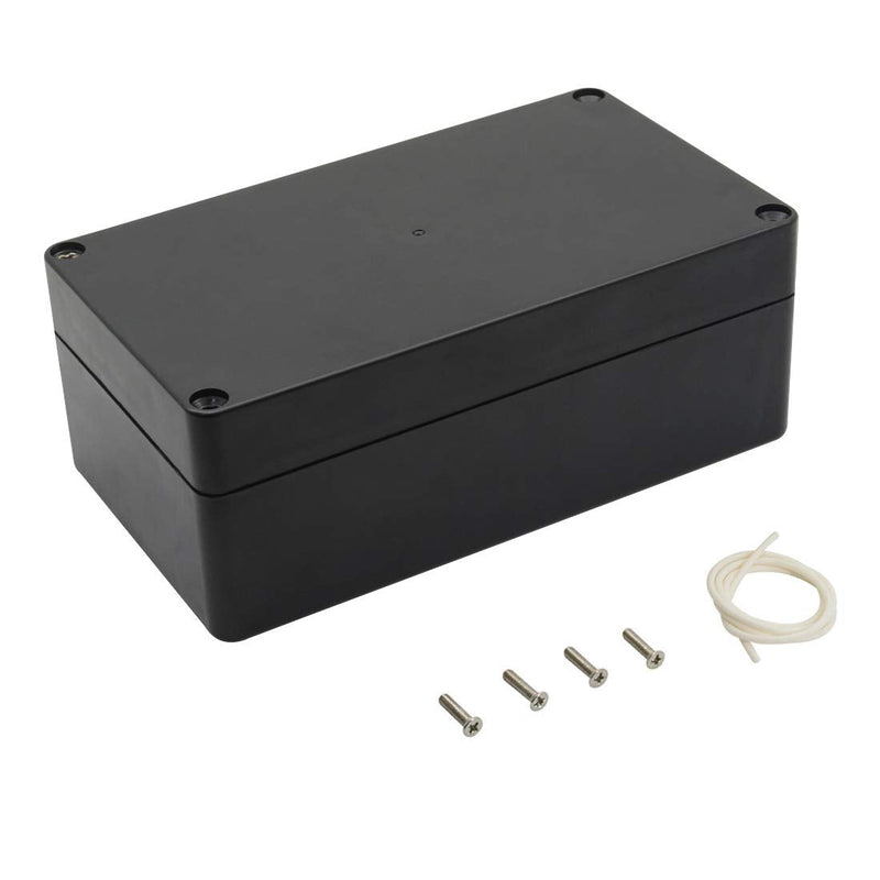 [Australia - AusPower] - LeMotech Project Box ABS Plastic Junction Box IP65 Waterproof Electrical Boxes Universal Enclosure Black 6.2X 3.5X 2.4 inch (158x90x60mm)?Pack of 1? 6.2"x 3.5"x 2.4" 1 pack 