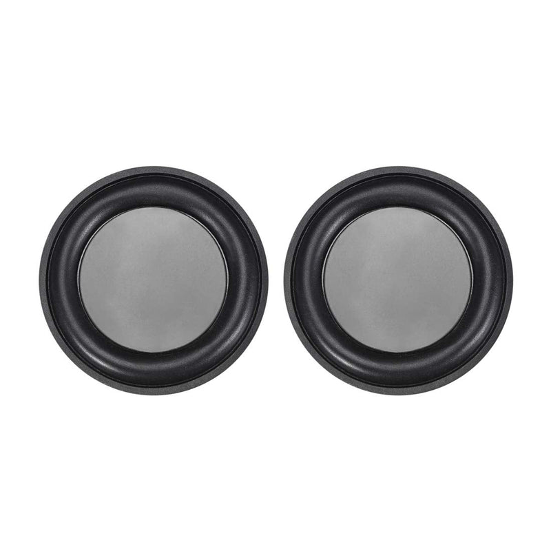 [Australia - AusPower] - uxcell 2Pcs 2.5 Inches 62mm Bass Speaker Passive Radiator Auxiliary Rubber Vibration Plate Subwoofer DIY Repair 