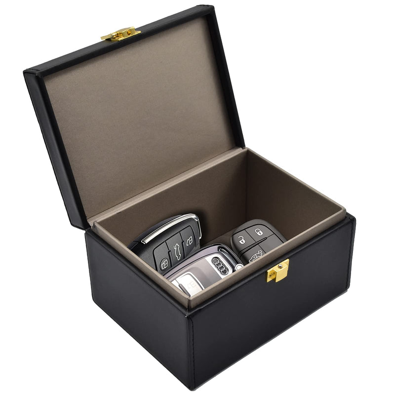 [Australia - AusPower] - briidea Faraday Box Key Fob Protector, RFID Signal Blocking Box, Faraday Box Signal Blocking Shielding Box for Car Key Capacity(5-8Keys) 