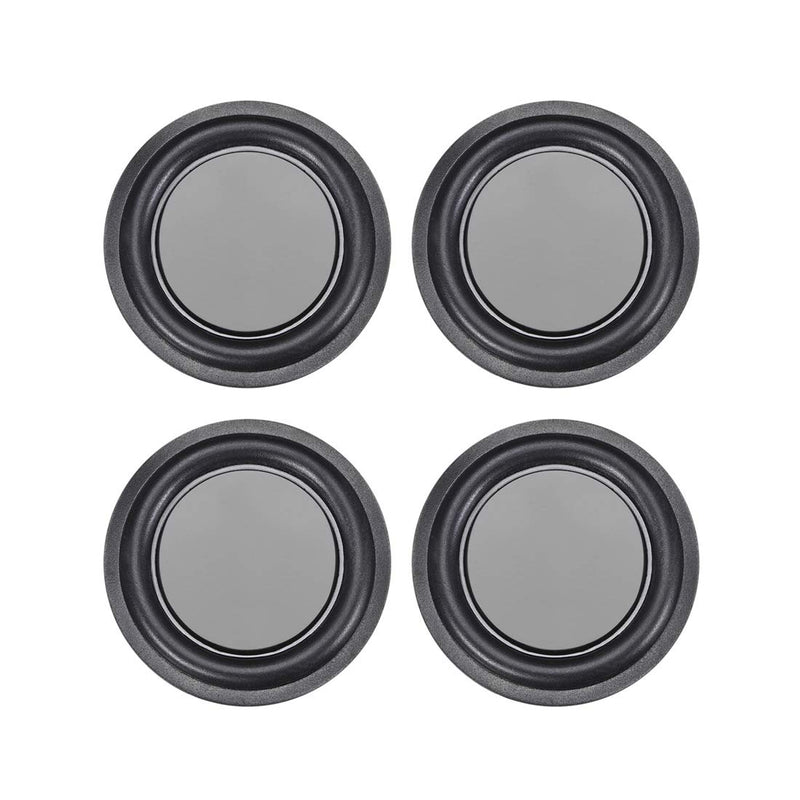 [Australia - AusPower] - uxcell 4Pcs 2 Inches 52mm Bass Speaker Passive Radiator Auxiliary Rubber Vibration Plate Subwoofer DIY Repair 