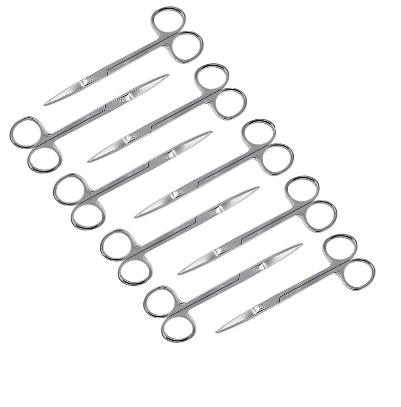 [Australia - AusPower] - Cynamed Iris Micro Dissecting Precision Lab Scissors, Fine Point Straight - Perfect for Doctors, Nurses, EMS, Students, Education & Training and More (Pack of 10) 