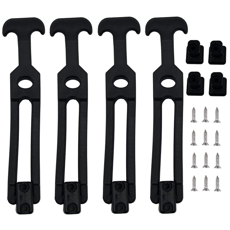 [Australia - AusPower] - 4 PCS Latest Model 8'' Rubber Flexible T-Handle Draw Latches,for Tool Box,Cooler, Golf Cart, Engineering Machine Hood or Farm Machinery (4 PCS 8'') Style 5 